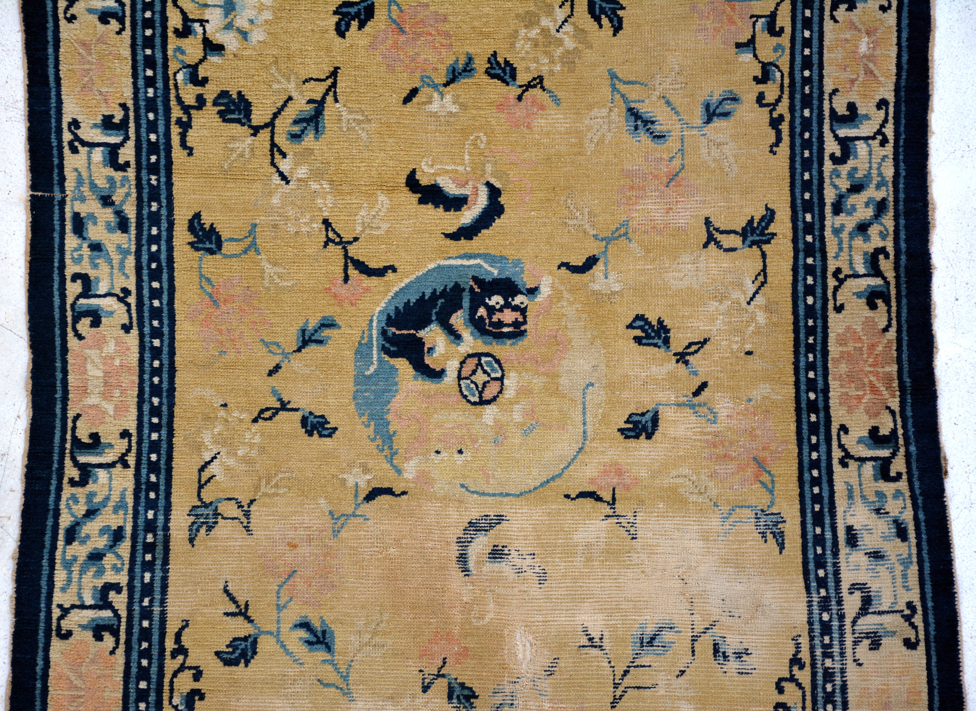 Antique Chinese Ningxia Rug