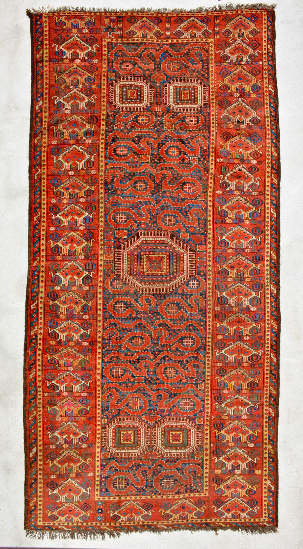 Antique Turkmen Bashir Rug