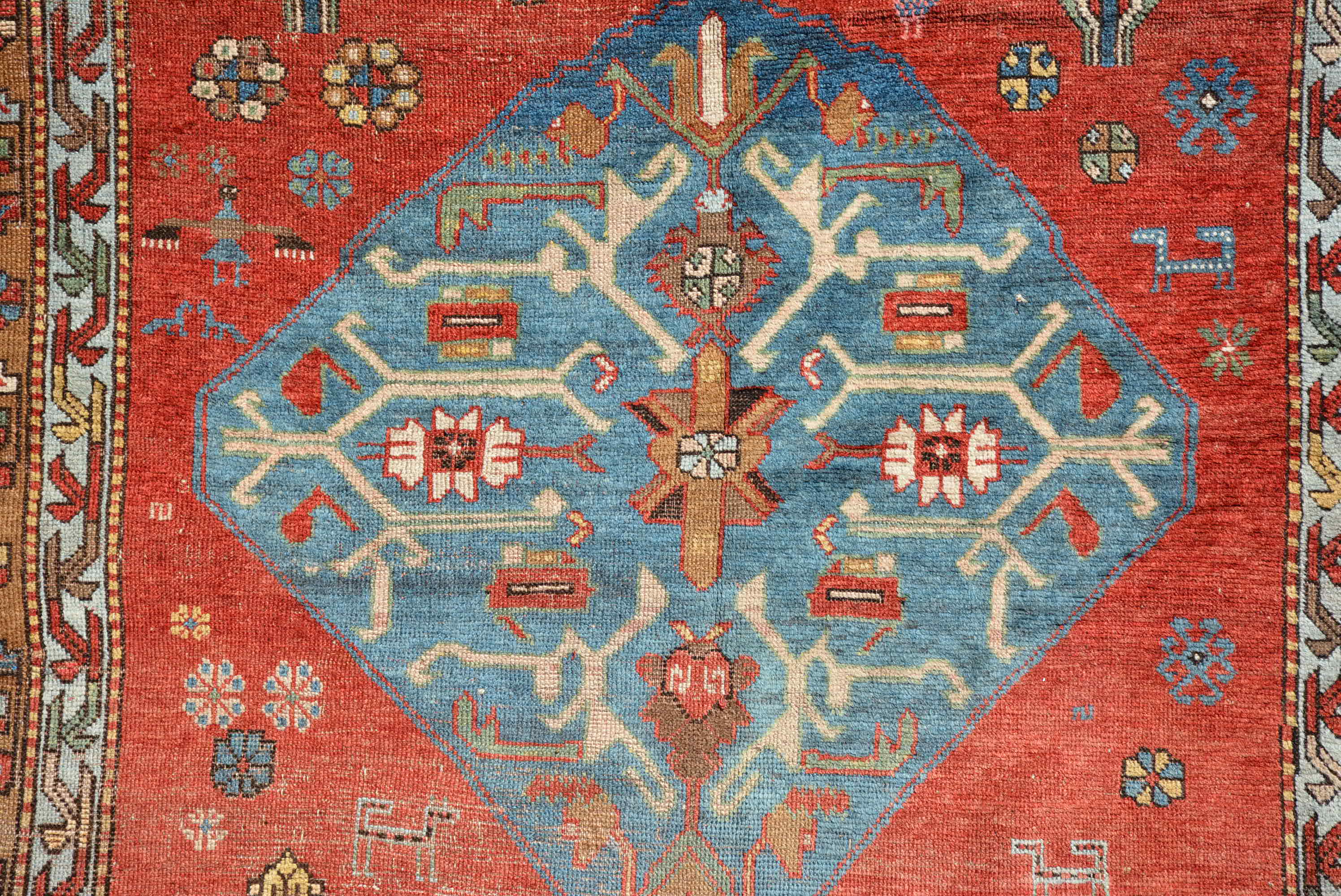 Antique Caucasian Karabagh Rug